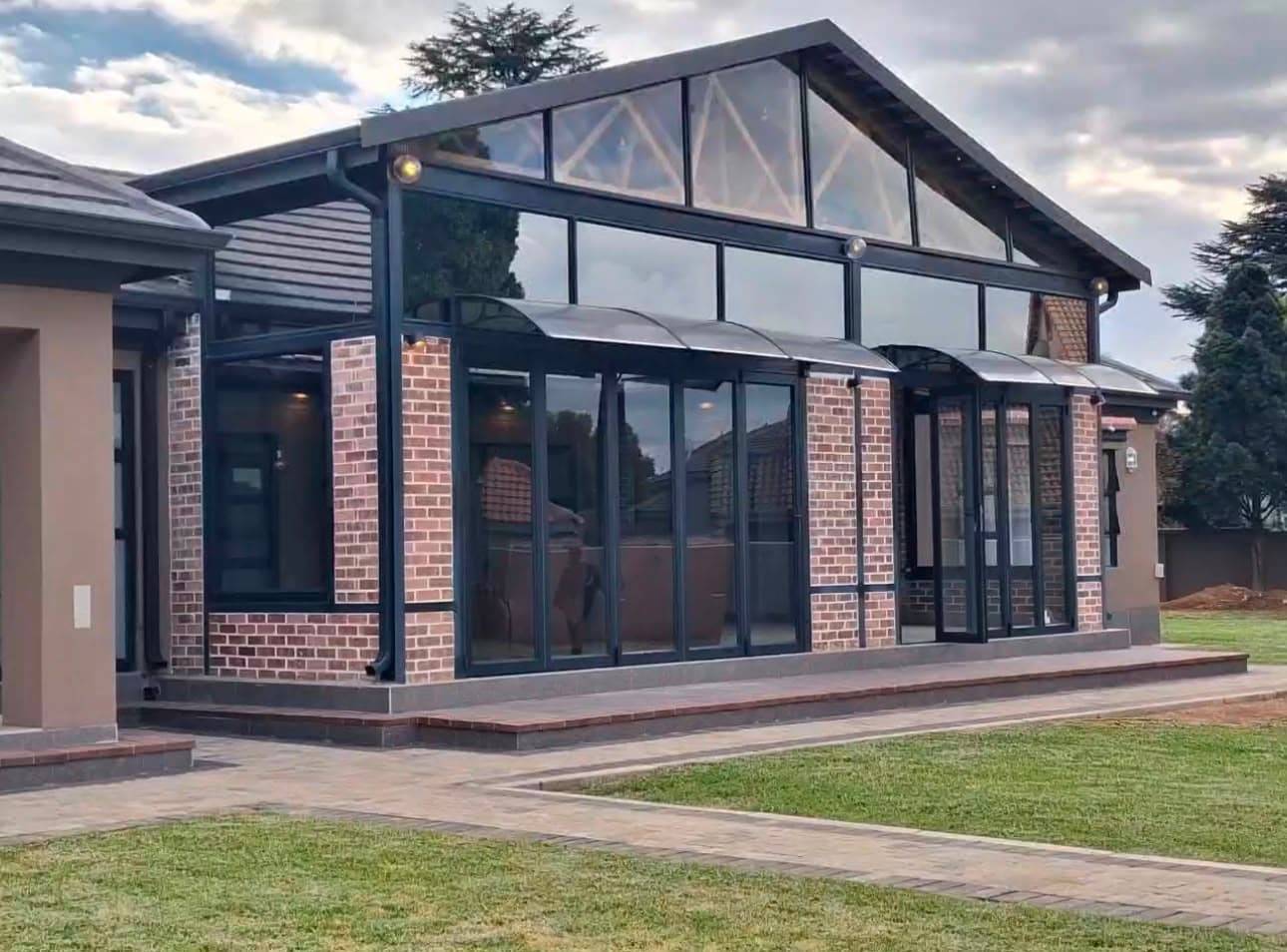 Completed AFG Aluminium residential glazed enclosure