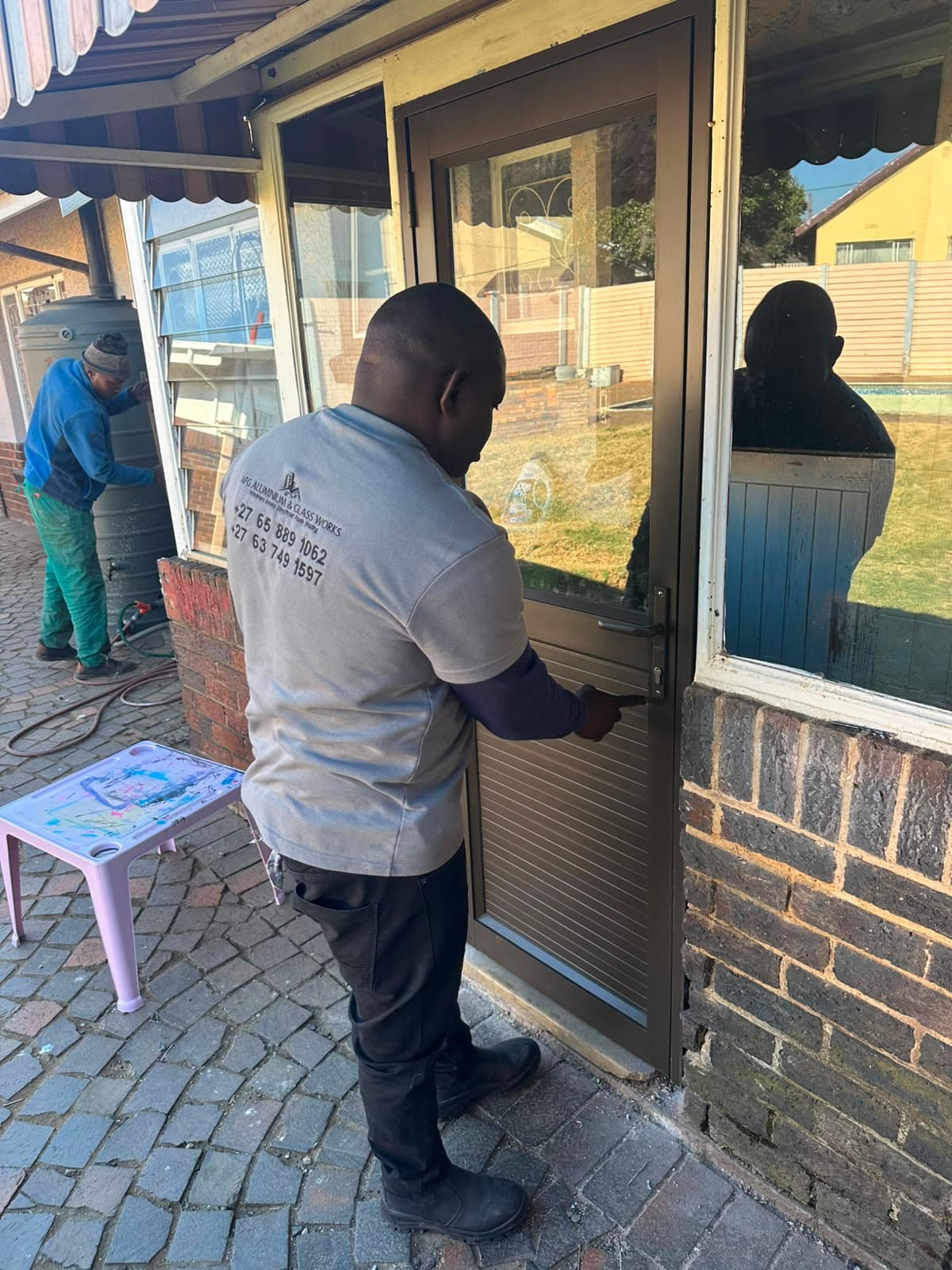 Aluminium Single-Hinged Door Replacement by AFG Aluminium